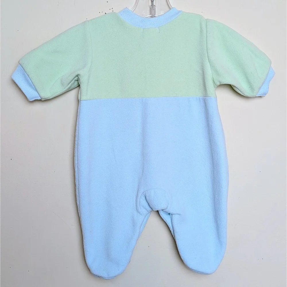 Vintage Carter's Mommy's Little Star Footed Sleeper Pajamas Y2K Baby Newborn